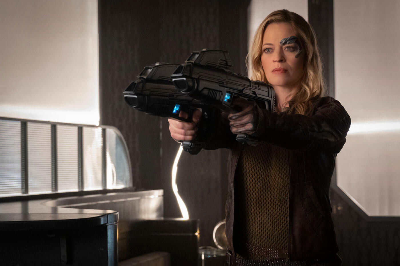 Jeri Ryan como Sete de Nove em Star Trek Picard